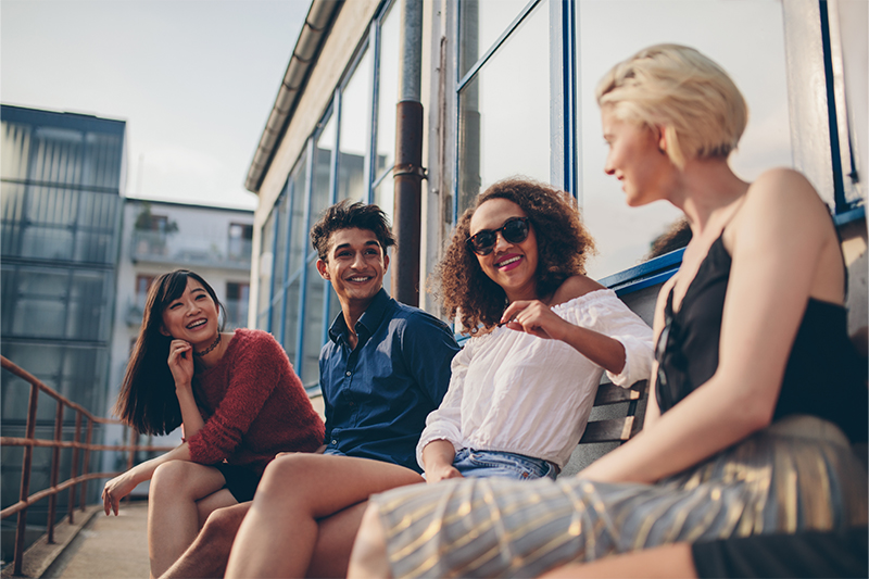 healthy teeth, young people schedule their periodontal check up to look and feel confidence